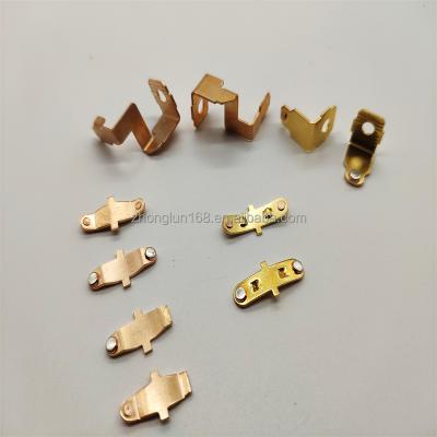 China WDL Europe two-hole series high quality residential/general purpose standard socket switch copper stamping components for sale