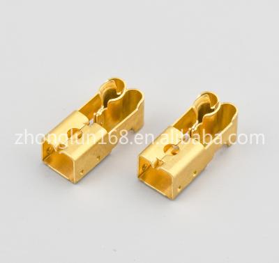 China Residential / General Purpose High Quality SJ Europe Standard Two-hole LNE Series Socket Switch Copper Stamping Components for sale