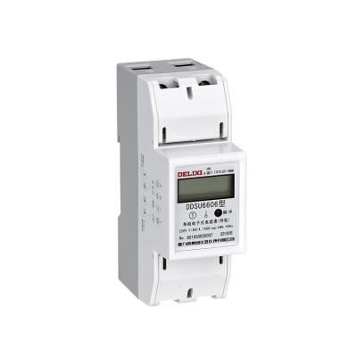 China High Precision 220v Ddsu6606 Rail Single Phase Electronic Power Digital Watt Meter DDSU6606 for sale