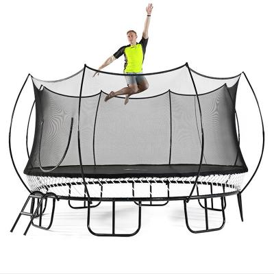 China With Free Jump Protective Net Outdoor Trampoline With Soft Free Spring Design Net Fence Edge Excellent Elasticity for sale