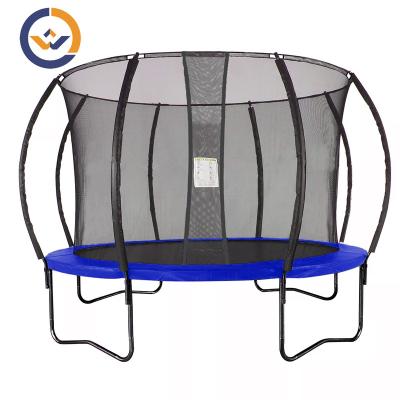 China With Protective Net 10FT Round Outdoor Trampoline For Kids And Adult With Safety Fence Curved Net Pole for sale