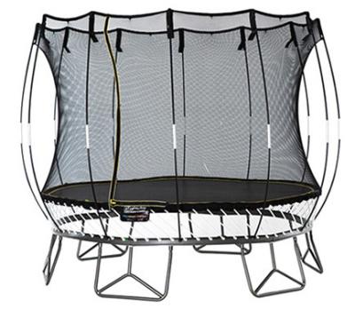 China With Edge Protective Net Soft Spring Play Ground Free Outdoor Trampoline With Fence Net Basketball Hoop for sale