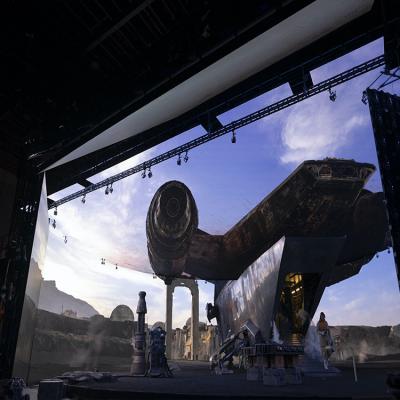 China Indoor 9D Cinema Reality Production Display Screen VR XR XR Background Wall Virtual Led Video Film Studio à venda