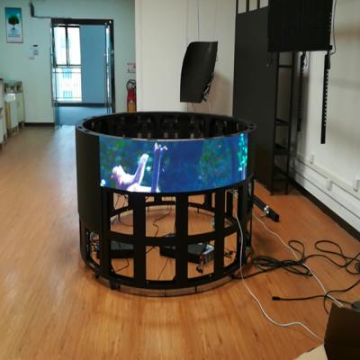 Cina LED Display Indoor Flexible LED Screen Soft Module Curved LED Advertising Display For P2 P2.5 P3 P4 P5 in vendita