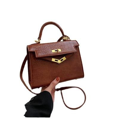 China PU Custom Female Girl Fashion Handbag Solid Color Shoulder Bag Simple Shoulder Bag Cute For ladies crossbody for sale