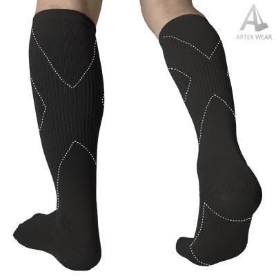 China Medical Sports Knee Support Stockings 20-30 High Compression Nurse Socks for sale