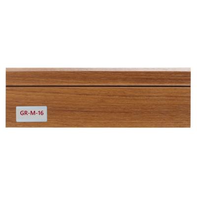 China Cheap Price MDF/HDF Anti-scratch Skirting Baseboard With Wood Grain Color Ogee Skirting for sale