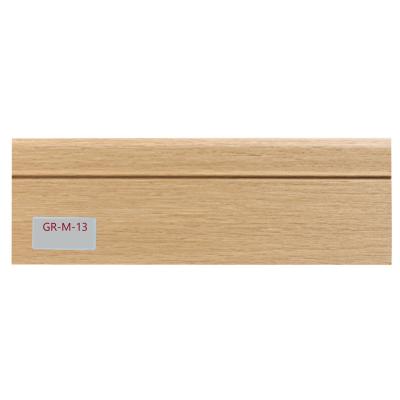 China Anti-scratch Wooden Grain MDF/HDF Manchester Skirting Boards Bullnose for sale