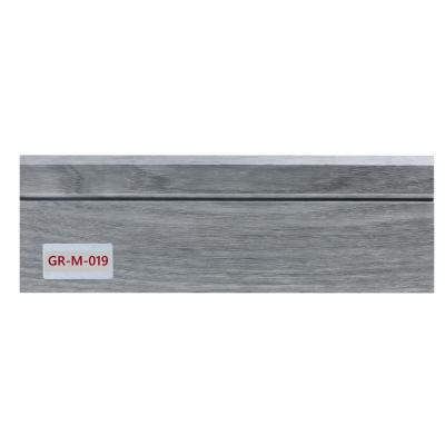 China Anti-scratch HDF Skirting MDF Board Wrapped PVC Film Floor Accessories Base Board for sale