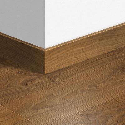 China Anti-scratch laminate flooring coated skirting board MDF wrapped with chlorine-free PP/TPE based polyblend for sale