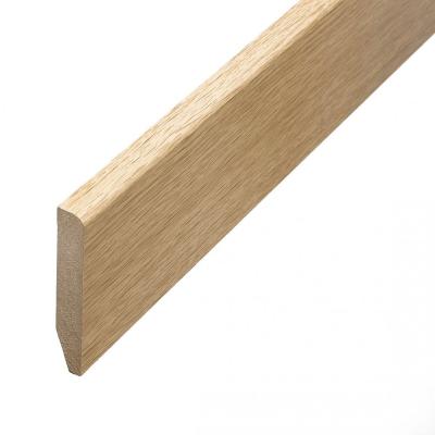 China Anti-scratch Classic Light Geran Oak Pencil Round Laminate Skirting Board for sale