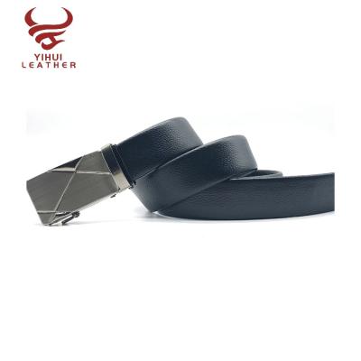 China Custom Wholesale PU Belt Iron Belt Automatic Sliding Belt Men's Automatic Belt Buckle for sale