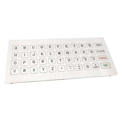 China 4X11 USB 44 Key Stainless Steel Durable Waterproof Outdoor Industrial Metal Alphanumeric Keyboard for sale