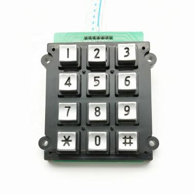 China Durable Zinc Alloy Plastic Frame Plastic Die Numeric Button Smarts Lock Door Phone Keypad for sale