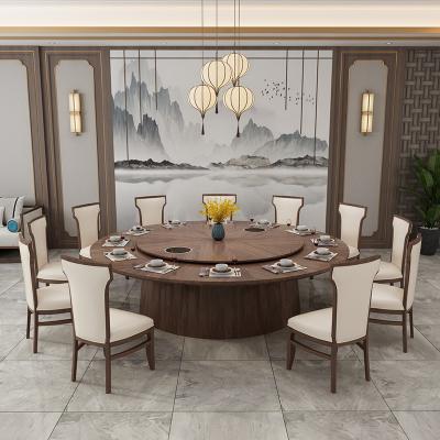 China New Chinese style adjustable electric hotel dining table large round table automatic rotation (the other) for sale