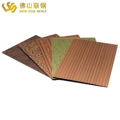 China Thickness Case Stainless Steel Sheet Decoration Kictware Construction Hot Sale PVC Time Surface Packing Series Wood Finish for sale