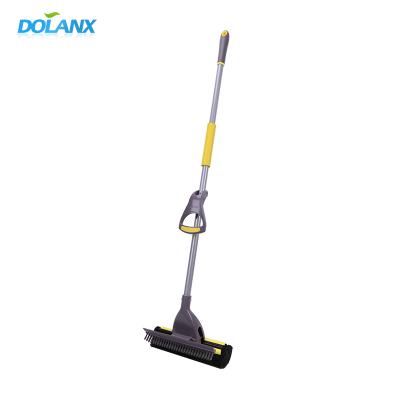 China Sustainable Environmental Flat Floor Cleaner Sponge Mop With Squeegee And Brush for sale