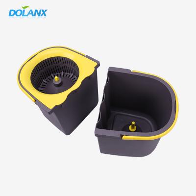 China Dolanx 360 Viable Twist Broom Rolling Bucket Set With Foot Pedal for sale