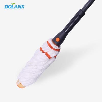 China Dolanx Ratchet Microfiber Twist Sustainable Self-Wringing Mop for sale