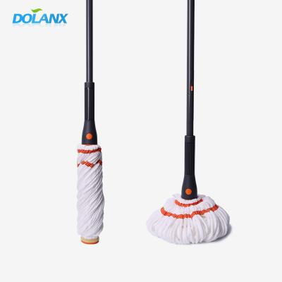 China China Factory Sustainable Wet Wholesale Cotton Synthetic Mop Twist Fabric With 1 Orange Gray And Yellow Mophead And All-Season Wrapping Presents for sale