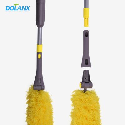 China Family Good High Quality Microfiber Telescopic Pole Hand Dusting Duster With Removable Duster Head for sale