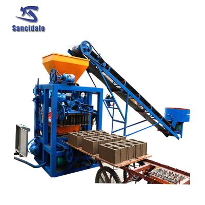 China New Hotels Manual All In One Cement Brick Machine QT4-24 For Small Business 2022 for sale