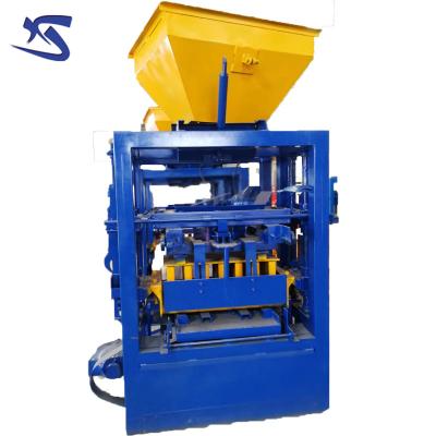 China Building material stores QT4-24 semi automatic brick making machine for sale price in New Zealand for sale