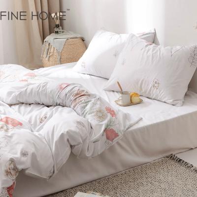 China Wholesale Price Nondisposable Printed Bedding Set Sheets Polyester Bedspread Set for sale