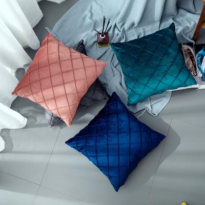 China Luxury Wholesale Anti-Static Sofa Square Pillow Cushion Covers Decorative Brand Tile 10 Colors for sale