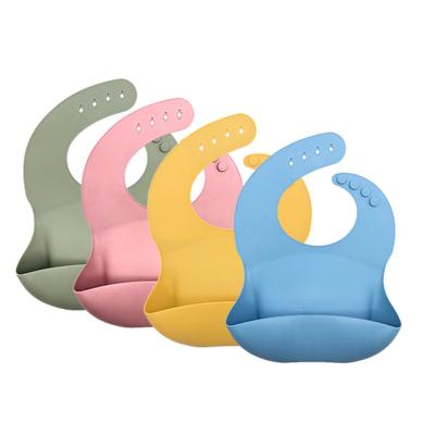 China Antibacterial Manufacturers Wholesale Waterproof Silicon Bibs , Eco - Friendly Baby Bib for sale