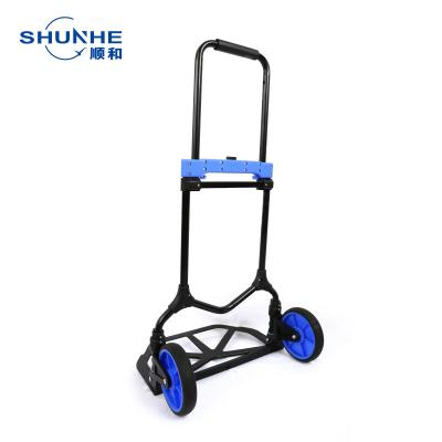 China Hot Foldable Two Wheel Amazon Aluminum Folding Shipping Carts For Home Shopping Use for sale