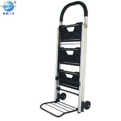 China Tools Household Ladder Trolley Aluminum Folding Step Ladder 120KG for sale