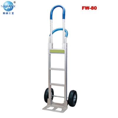 China Heavy Duty Aluminum Warehouse Heavy Duty Hand Truck With 10 Inch Wheels Stair Climber Lifting 440lbs for sale