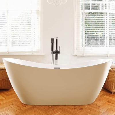 China 70 Inch Freestanding Acrylic Bathtub Modern Stand Alone Soaking Tub for sale