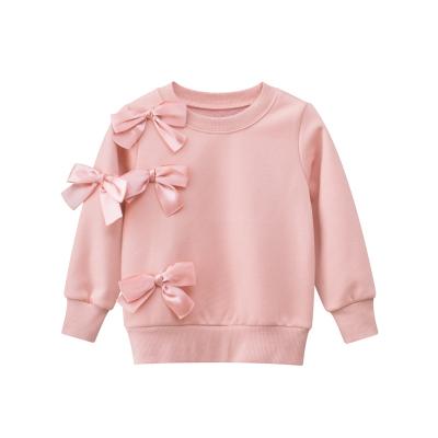 China Wholesale Autumn High Quality Cotton Crewneck Breathable Soft Girl Anti Shrink Kids Tracksuit Child Hoodies Crop Striped Pullover SG Support for sale