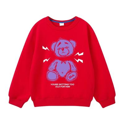 China New Boy Girl Clothing Cartoon Printing Print Wholesale Anti-Shrink Cotton O Neck Long Sleeve Sweatshirts Children Hoodies for sale