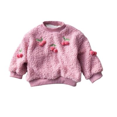 China 2021 New Korean Cute Soft Simple Girl Hoodies Anti-shrink Winter Hoodie Custom Children Girl Hoodies for sale