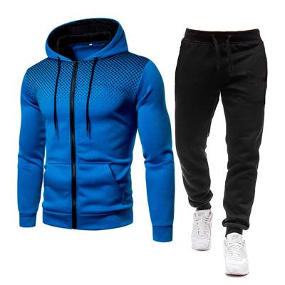 China Wholesale Antibacterial Custom Hooded Zipper Gym Tracksuits Mens Training Jogging Men Sweatsuit for sale