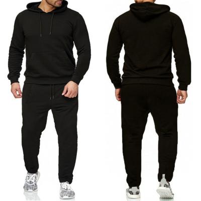 China Wholesale Men's White Sports And Leisure Anti-wrinkle Hoodies And Sportswear Mens Jogger Tracksuit Loosely Set for sale