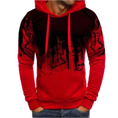 China OEM Autumn Sports Casual Loose Printing Anti-wrinkle Sweater Over Sized Pullover Jacket Men Winter Hoodies for sale