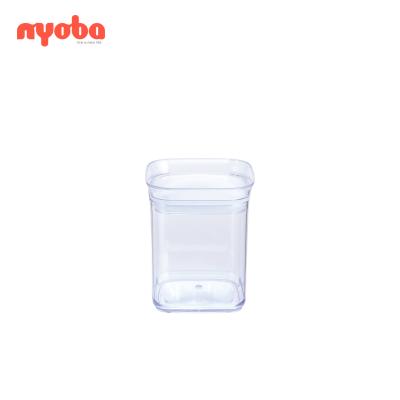 China 2019 Wholesale Freshness Preservation Air Tight Transparent Kitchen Food Storage Container AS Eco Friendly With Vacuum Canister Silicone Seal Ring for sale