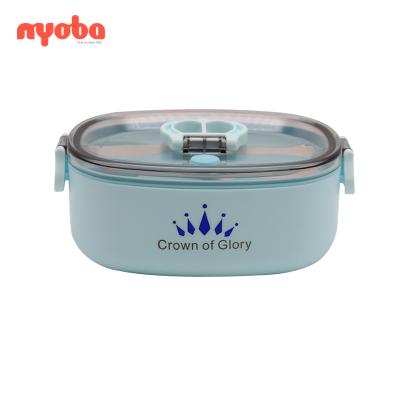 China 2019 New Freshness Preservation Wholesale Hot Selling Bento Student And High Quality Colorful Portable Leakproof Eco-Friendly Safe Plastic Kid Lunch Box for sale