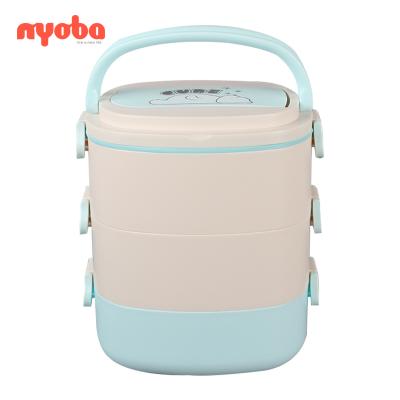 China 2019 Freshness Preservation Wholesale Hot Sale 304 New Colorful Leak-Proof Multifunctional Heat Preservation Student Bowl Plastic Portable 304 Diapers for sale