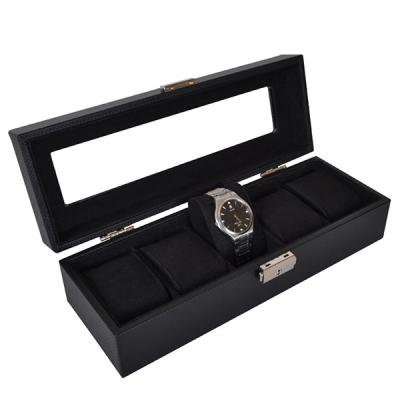 China For Collect Watch /as Gift Printed Logo Luxury Wooden Watch Box, Watches Display Box For Men for sale