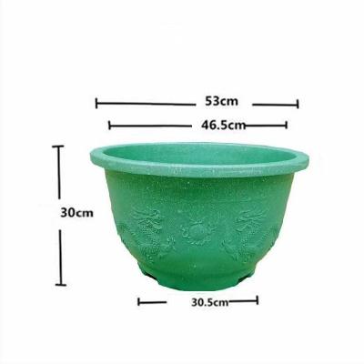 China Large Size Garden Tree Pots Durable Plastic Aluminum Garden Tree Pots for sale