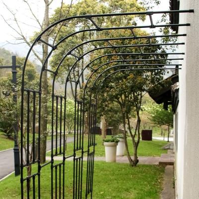 China Outdoor DIY Metal Garden Arch Half Titan Sustainable Arch Axle For Plants Climbing Flowers for sale