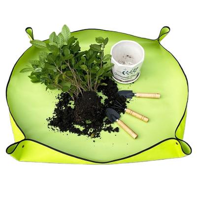 China Waterproof PVC+terylene Home Floor Mat PVC Polyester Garden Mat Plant Pot Green Radish Meat Pot Flower Mat for sale