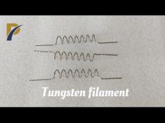 Pure Tungsten Twisted Wire Wolfram Filaments 0.8 / 0.75 / 0.6mm Tungsten Heating Wire