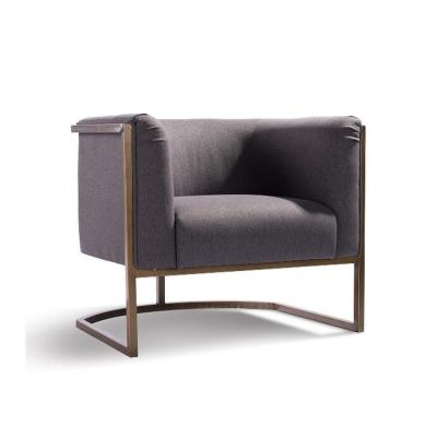 China Good prices high quality high quality household furniture bedroom lounge lounge chair with gold metal leg for sale