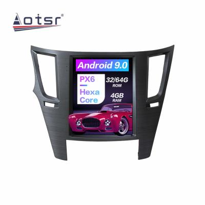 China Carplay/lutooth-enabled/RDS/HD1080P Veido Android Car DVD Player For Subaru Legacy Year 2009-2014 Tesla Style Vertical Quad Core 128G Inside for sale